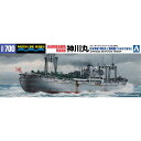 アオシマ プラモデル 1/700 ウォーターライン No.560 日本海軍 特設水上機母艦 神川丸