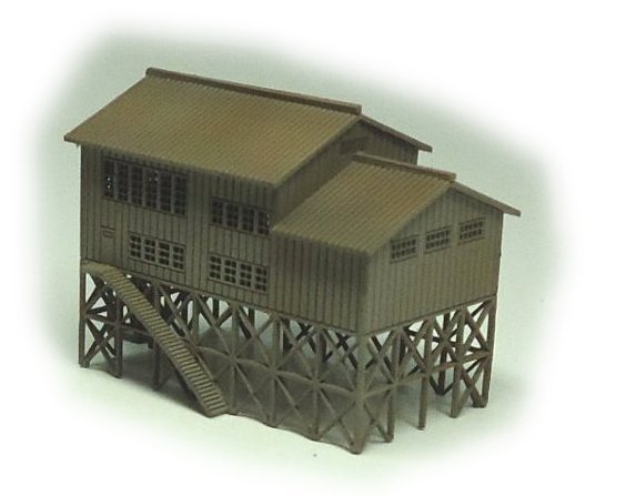 和巧 紙創り ペーパークラフト 帝国海軍工廠 建屋 1/700 五号、七号建屋 C-13