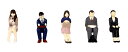 PLUM 1/80 塗装済完成品 超ミニフィギュア3 あの日の会社員セット