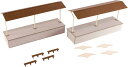 PLUM 1/80 ペーパーキット まちかどアクセサリーシリーズ 島式ローカルホーム 延長セットB(上屋)