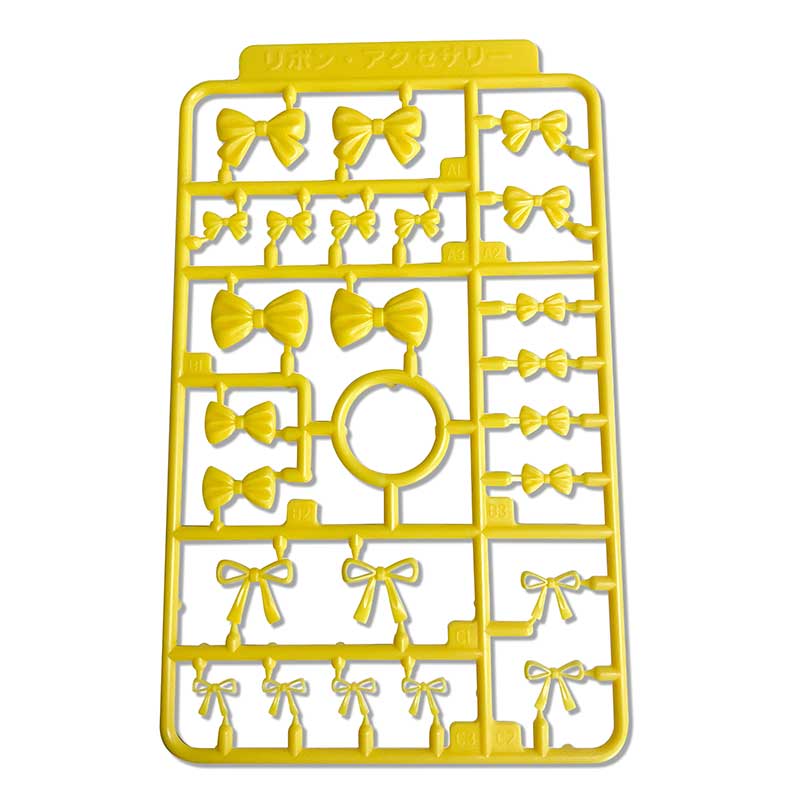 PLUM プラモデル リボン アクセサリー4 イエロー