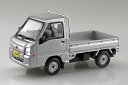 アオシマ プラモデル 1/32 楽プラ スナップキット No.5-SS スバル サンバー トラック スターリングシルバーメタリック
