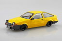 アオシマ プラモデル 1/32 楽プラ スナップキット No.11CU-YW トヨタ スプリンタートレノ カスタム イエロー