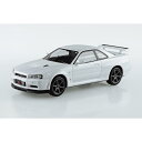 アオシマ プラモデル 1/32 楽プラ スナップキット No.12-WH ニッサン R34スカイライン GT-R ホワイト