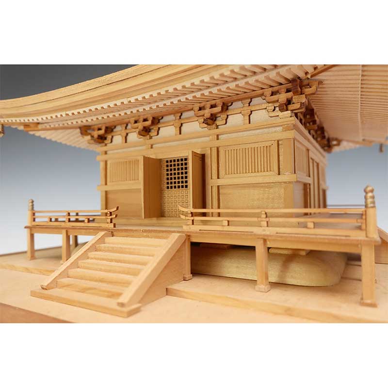 ホビー&雑貨のお店 スターゲートのウッディジョー 木製模型 1/50 石山寺 多宝塔｜アングル2