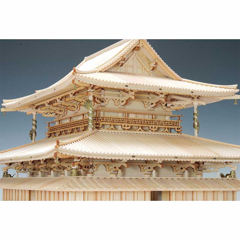 ホビー&雑貨のお店 スターゲートのウッディジョー 木製模型 1/75 法隆寺 金堂｜アングル2