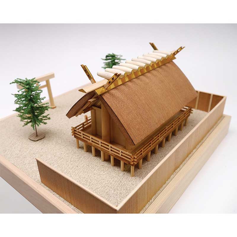 ホビー&雑貨のお店 スターゲートのウッディジョー 木製模型 1/150 神明造り 神社｜アングル2