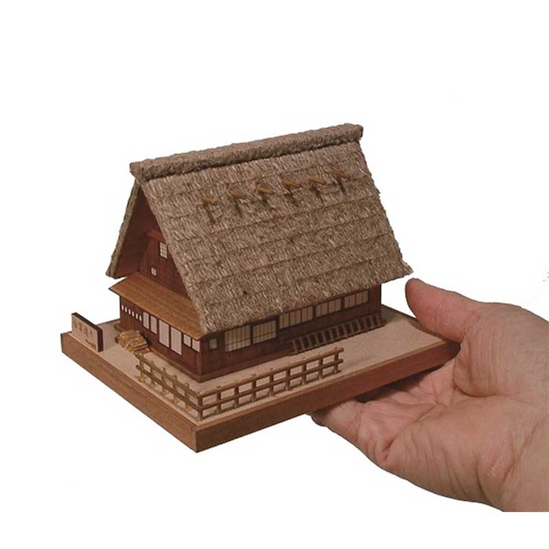 ウッディジョー 木製模型 ミニ建築 No.1 合掌造り