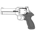 【12月発売予定】マルシン 6mmBB 新型パッキン Xカートリッジ式ガスリボルバー マテバ 5インチ ブラックヘビーウエイト 木製グリップ仕様