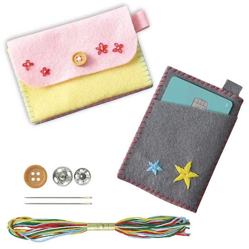 アーテック フェルトでつくるカード入れ ホワイト No.50617