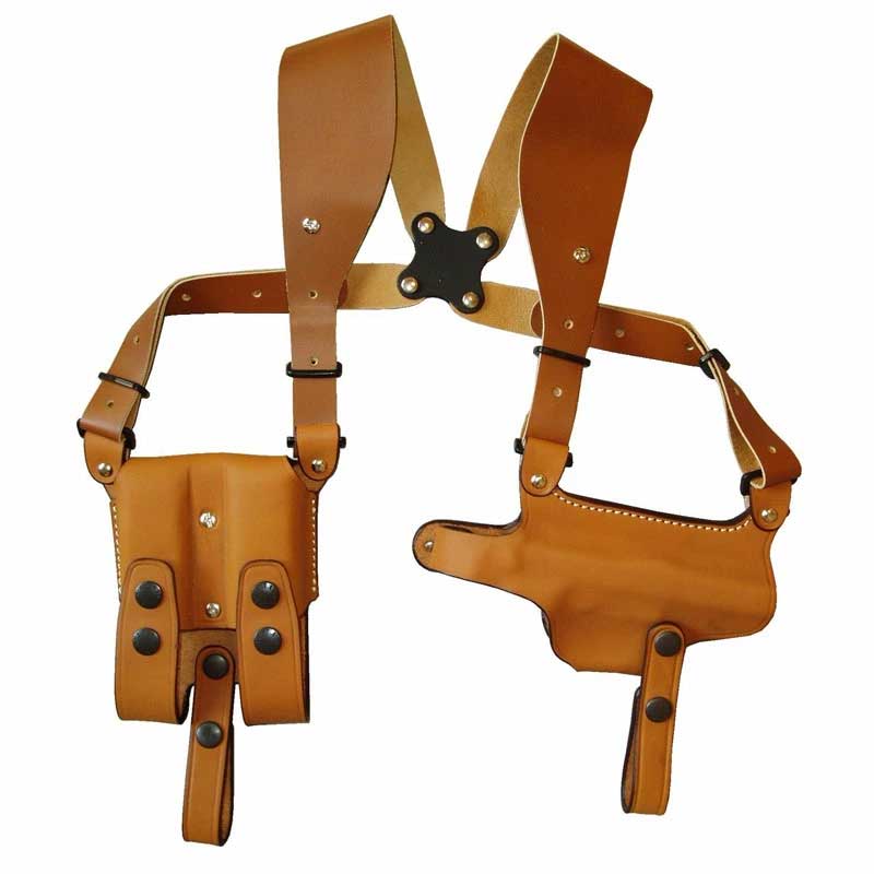 イーストエー ホリゾンタルシルエットショルダーホルスター M92F用 牛革製 ブラウン No.281-Br