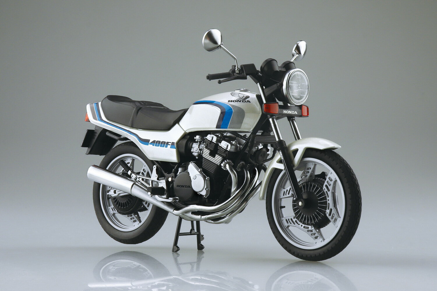SKYNET 1/12 完成品バイク Honda CBX400F パールシェルホワイト CBX550F Ver.