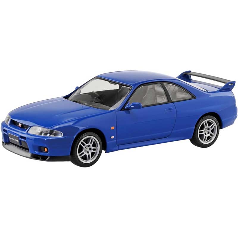 Rakuten - アオシマ プラモデル 1/32 楽プラ スナップキット No.21-BE ニッサン R33 スカイラインGT-R ブルー