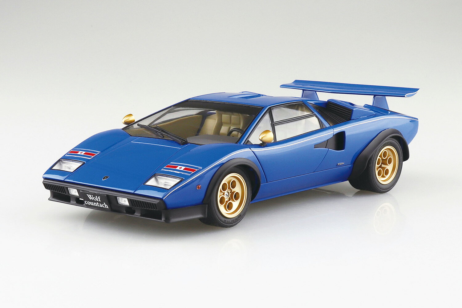 樂天商城 - アオシマ プラモデル 1/24 ザ・スーパーカー No.18 '76 ウルフ・カウンタック Ver.2
