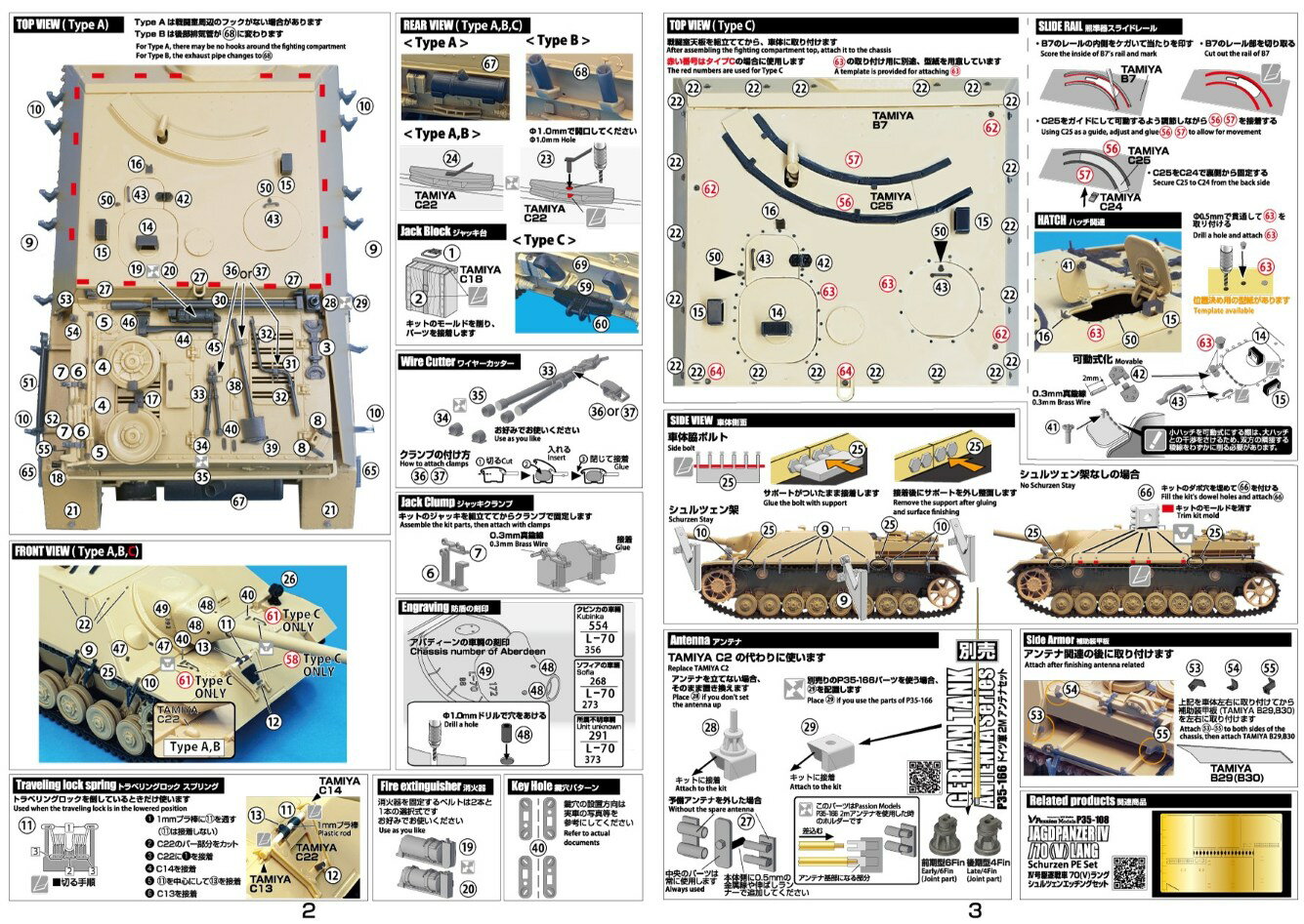 パッションモデルズ 1/35 IV号駆逐戦車/70Vラング 3Dパーツセット P35T-019