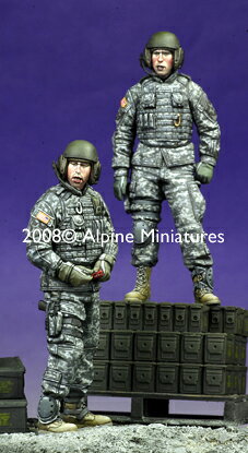 ホビー&雑貨のお店 スターゲートのアルパインミニチュアズ プラモデル 1/35 アメリカAFVクルーセット 現用 AM35071｜アングル2