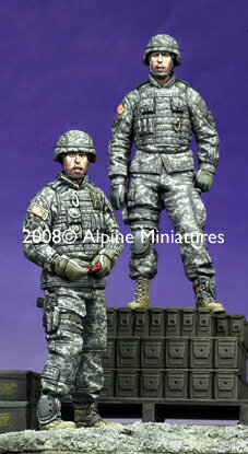 ホビー&雑貨のお店 スターゲートのアルパインミニチュアズ プラモデル 1/35 アメリカAFVクルーセット 現用 AM35071｜アングル3