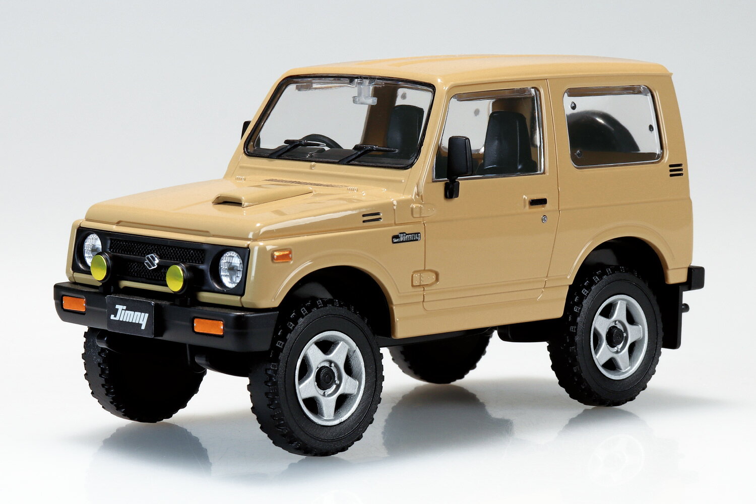 Rakuten - アオシマ 1/32 楽プラ スナップキット No.18CU-KI スズキ JA11 ジムニー カスタムホイール カーキ プラモデル