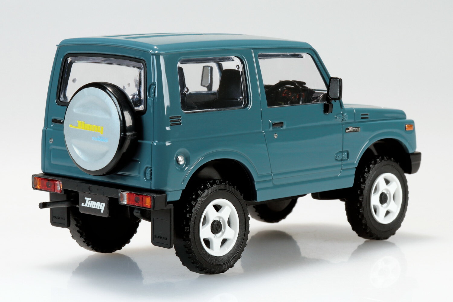 アオシマ 1/32 楽プラ スナップキット No.18CU-BG スズキ JA11 ジムニー カスタムホイール ブルーグレー プラモデル 2