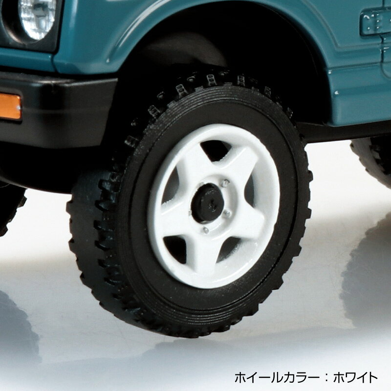 アオシマ 1/32 楽プラ スナップキット No.18CU-BG スズキ JA11 ジムニー カスタムホイール ブルーグレー プラモデル 3