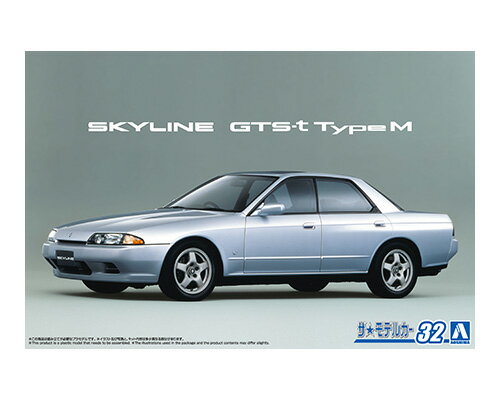 乐天商城 - アオシマ プラモデル 1/24 ザ・モデルカー No.32 ニッサン HCR32 スカイラインGTS-t タイプM '89