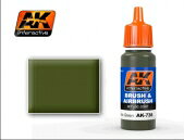 AKインタラクティブ スパニッシュグリーン 水性アクリル塗料 17ml AK736