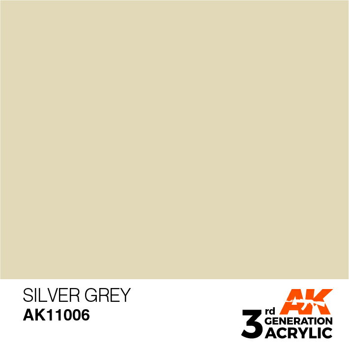 AKインタラクティブ アクリル塗料 AKアクリル3G シルバーグレイ AK11006