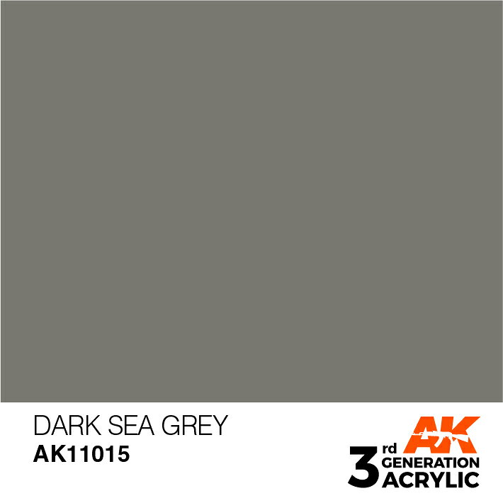 AKインタラクティブ アクリル塗料 AKアクリル3G ダークシーグレイ AK11015