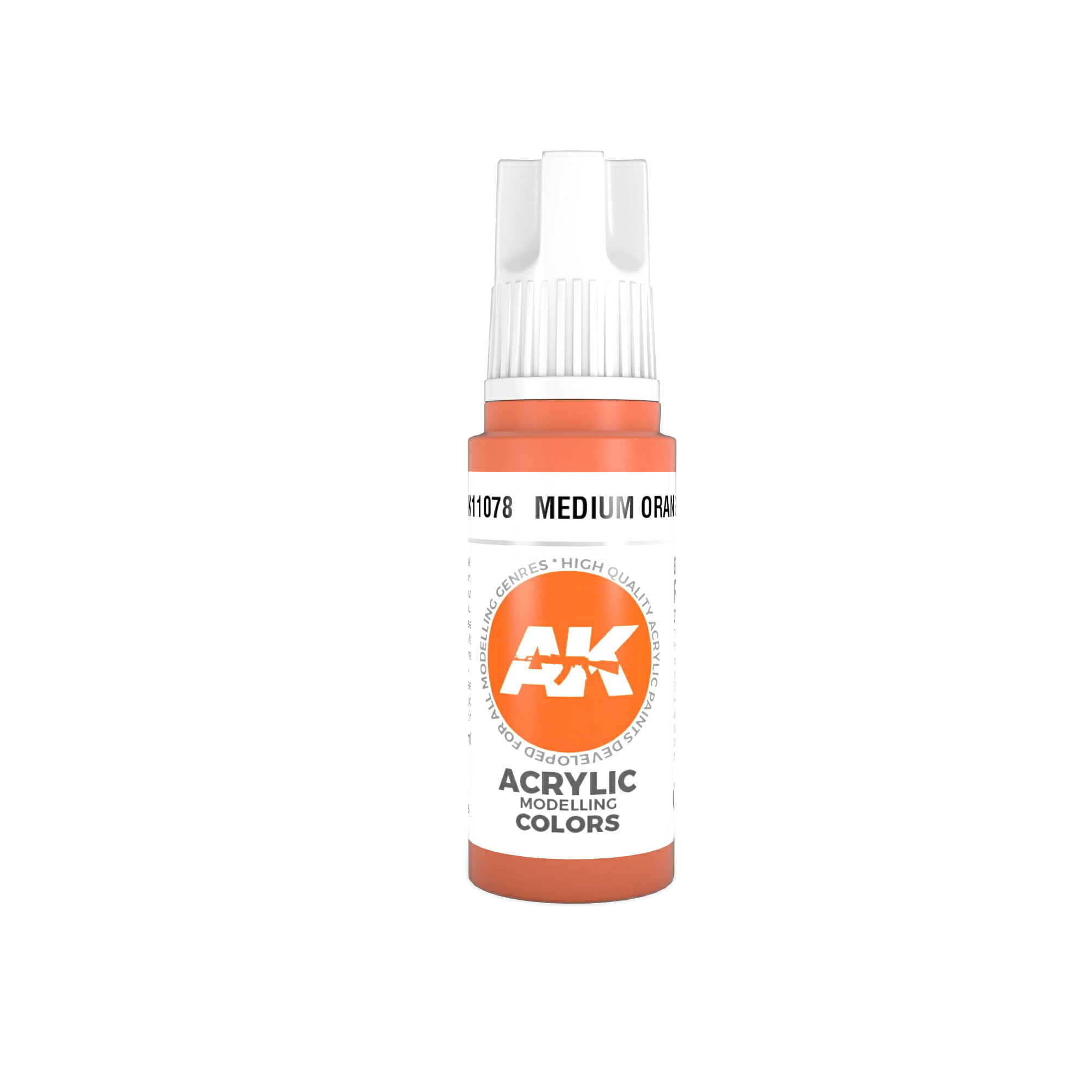 AKインタラクティブ アクリル塗料 AKアクリル3G メディウムオレンジ AK11078