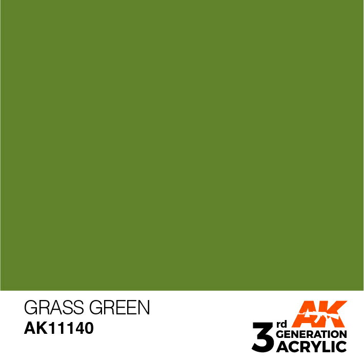 AKインタラクティブ アクリル塗料 AKアクリル3G グラスグリーン AK11140