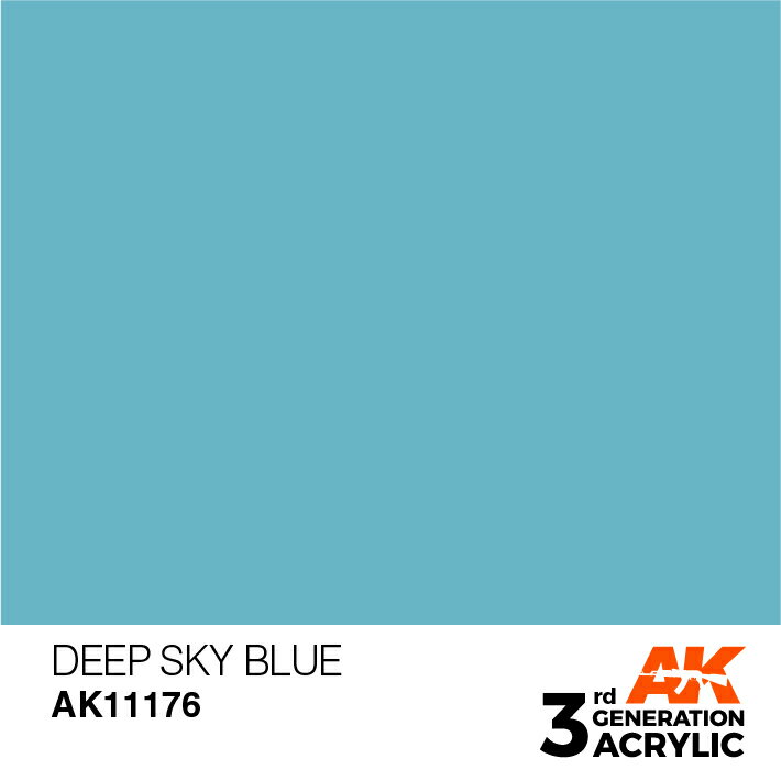 AKインタラクティブ アクリル塗料 AKアクリル3G ディープスカイブルー AK11176