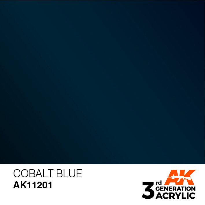 ホビー&雑貨のお店 スターゲートのAKインタラクティブ アクリル塗料 AKアクリル3G コバルトブルー AK11201｜アングル2