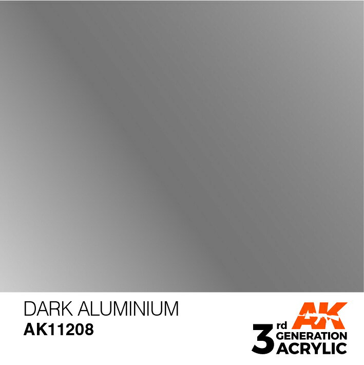 ホビー&雑貨のお店 スターゲートのAKインタラクティブ アクリル塗料 AKアクリル3G ダークアルミニウム AK11208｜アングル2
