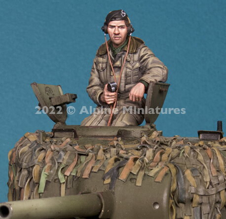 アルパインミニチュア 1/35 WWII イギリス陸軍戦車長 #1 マイクを持つ戦車長 レジン製フィギュア AM35296