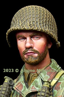 アルパインミニチュア 1/16 WWII アメリカ陸軍歩兵 ヘッドセット No.2 レジン製フ...
