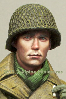 アルパインミニチュア 1/16 WWII アメリカ陸軍歩兵 ヘッドセット No.2 レジン製フ...
