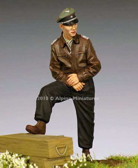 アルパインミニチュア 1/35 WWII 独 SS戦車部隊将校 1944-1945 レジン製フィギュア AM35253