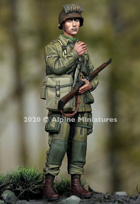 アルパインミニチュア 1/35 WWII 米 第101空挺師団 兵士 No.2 レジン製フィギュア ...