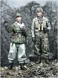 アルパインミニチュア 1/35 ドイツ戦車兵セット 冬服 2体セット レジン製フィギュ...
