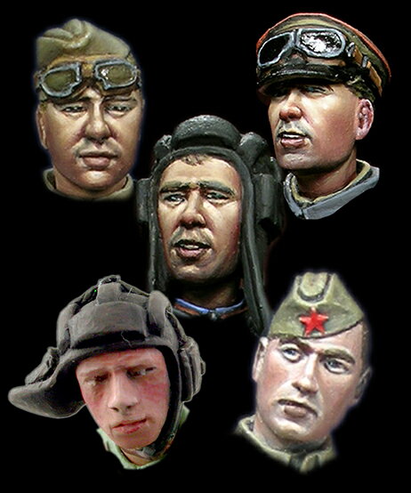 アルパインミニチュア 1/35 WW2 ソ連ヘッドセット No.1 レジン製フィギュアアクセ...