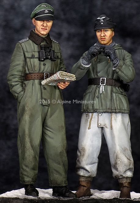 アルパインミニチュア 1/35 ヨアヒム・パイパー&下士官 ハリコフの戦い 2体セット ...