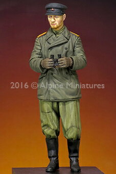 アルパインミニチュア 1/35 WWII ソ連軍 戦車指揮官 防寒コート レジン製フィギュア AM35214