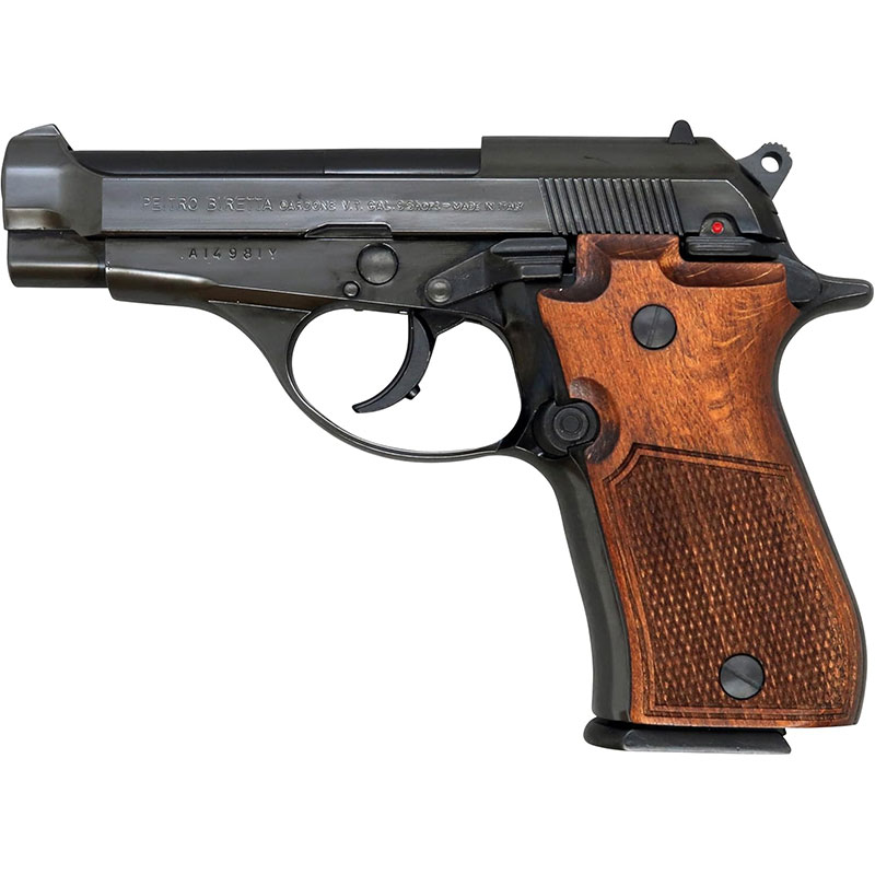 マルシン モデルガン X-PFCブローバック 発火式 M84 WディープブラックABS ハーフチェッカー木製グリップ仕様