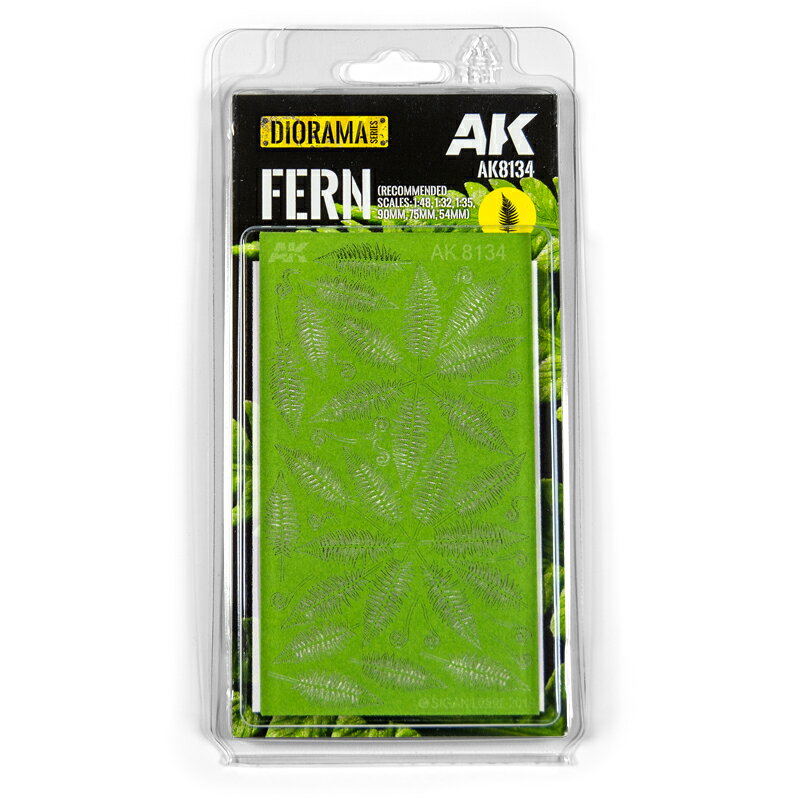 AKインタラクティブ ファーン 1/32 1/35 レーザーカット植物 ジオラマ素材 AK8134