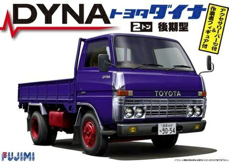 メーカー希望小売価格はメーカーサイトに基づいて掲載しています1/32 トラックシリーズ トヨタ ダイナ2トン後期型 平ボディ。ホイールや足回りの形状も細かく再現しています。 ※組み立てが必要なプラモデルキットです。 ■スケール：1/32■メーカー：フジミ模型(FUJIMI)検索ワード：FUJIMI、プラモデル、TR4
