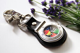 オリジナル時計「キーホルダーウォッチ」デザインタイプ(デザインを選びオリジナルメッセージが入ります)/ 記念品・贈答品 オーダーメイド 時計 父の日 その1