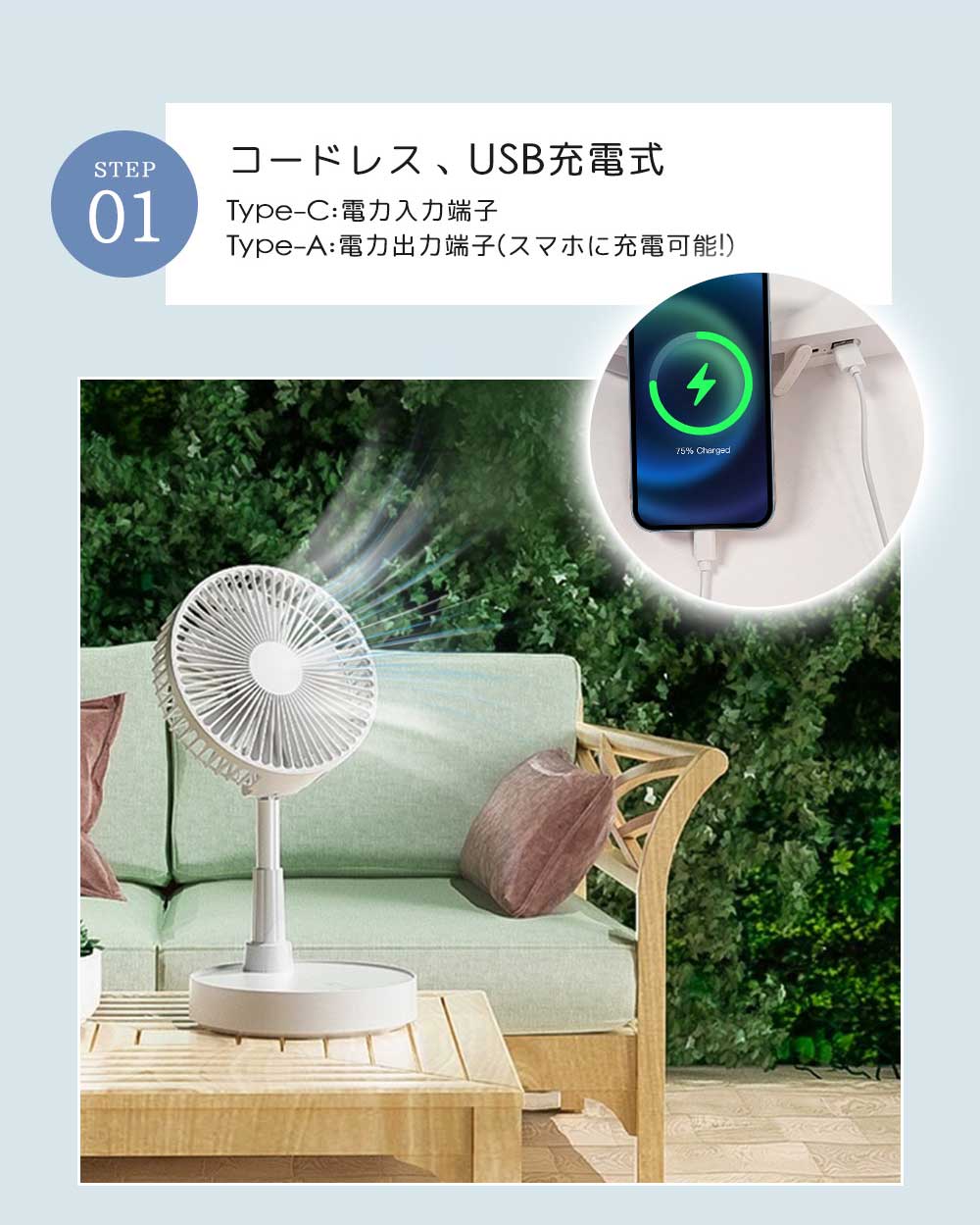 ★省エネ＆節電！★扇風機 DCモーター 静音 省エネ リビング 扇風機 サーキュレーター 節電 首振り リビングファン 換気 扇 風量4段階 空気循環 リモコン 付き 衣類乾燥 スリム 左右首振り タイマー 静音 リモコン付き 10000mAh電池 USB充電式 伸縮式 扇風機 折りたたみ