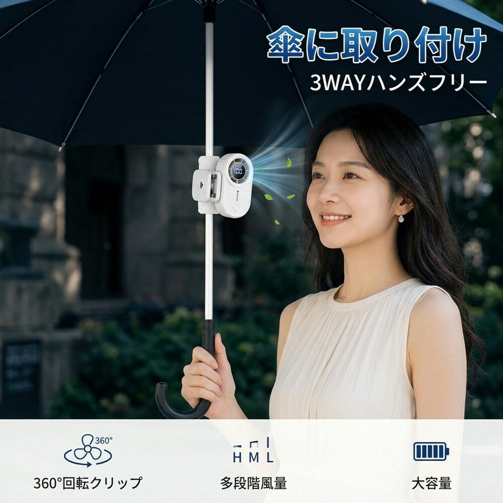楽天市場】ミニ扇風機（タイプ（扇風機・サーキュレーター）巻きつけ型