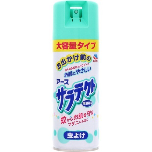 サラテクト パウダーイン 無香料 大型 400mL （医薬部外品） 【 アース製薬 サラテクト 】[ ガーデニング お出かけ 外出 虫よけ 虫除け 虫よけスプレー 虫よけバリア おすすめ ]