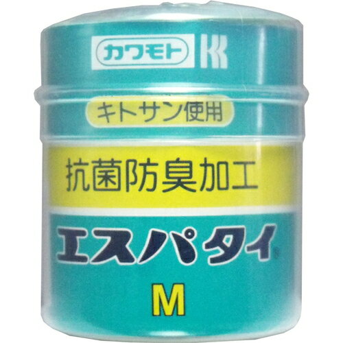 抗菌防臭加工 エスパタイ Mサイズ 5cm×5m 1巻 ＊川本産業 救急用品 包帯 圧迫止血材 止血 ガーゼ